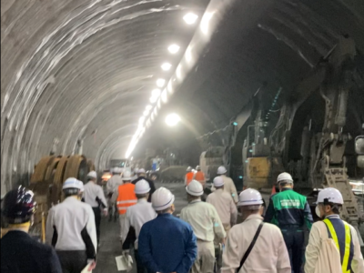 松本市のトンネル工事等を視察してきました！
